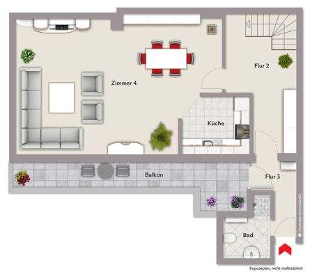 Grundriss Hinterhaus OG 