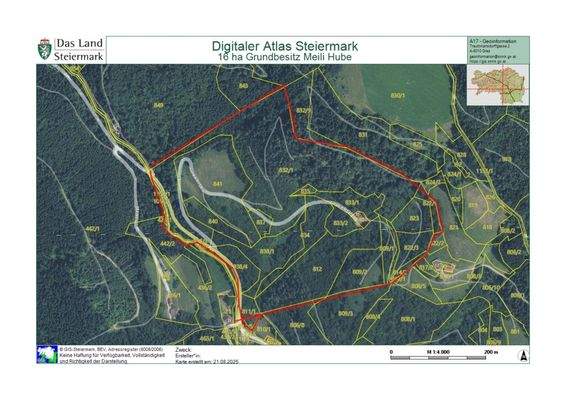 Grundstücksplan Meili Hube