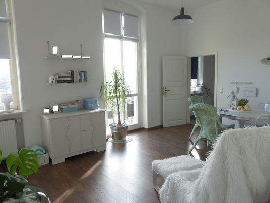 Wohnzimmer der Wohnung 2 im OG