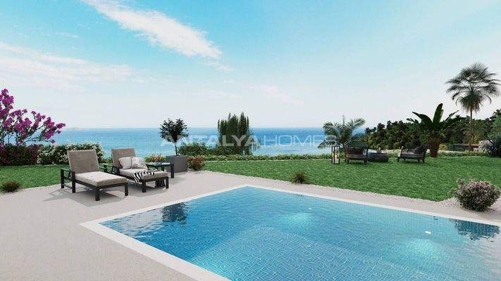 Stone Clad Sea View Detached Villas in Bodrum Yalikavak