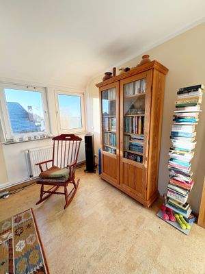 Schlafzimmer (akt. Lesezimmer) im Obergeschoss