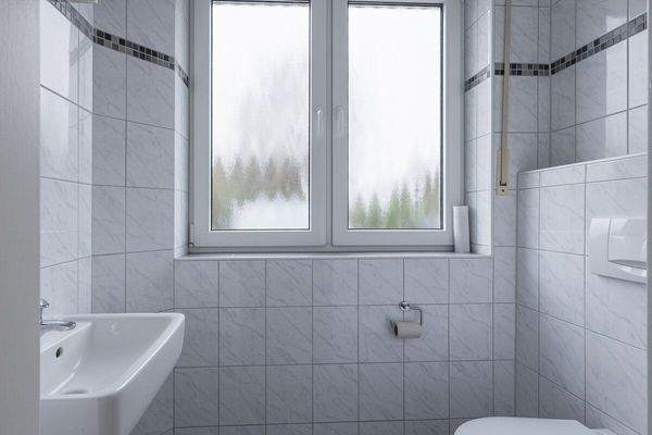 Das Gäste WC im Erdgeschoss