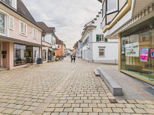 Blick in die Fußgängerzone