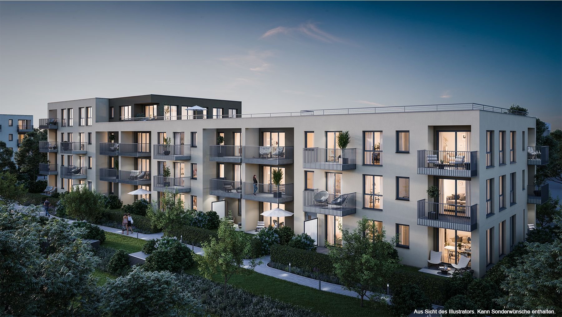 Stadtgarten Neubau in München (FeldmochingHasenbergl)