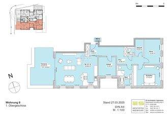 Grundriss Wohnung 10, Weissdornweg