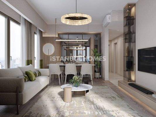 Forest-View Apartments in a Prestigious Complex in Istanbul Sariyer