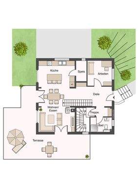 Erdgeschoss - Garten