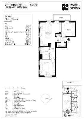 Grundriss Zwieseler Straße 164