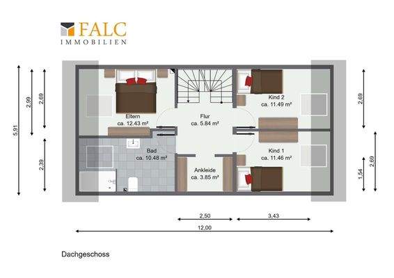 Grundriss Dachgeschos