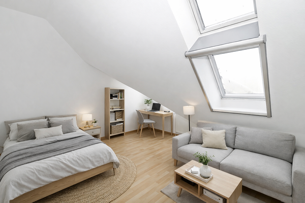 Visualisierung Zimmer 1 (KI-generiert)