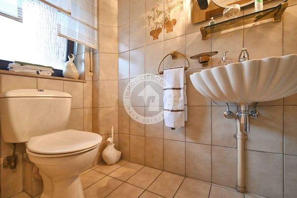 Das Gäste-WC im Erdgeschoss