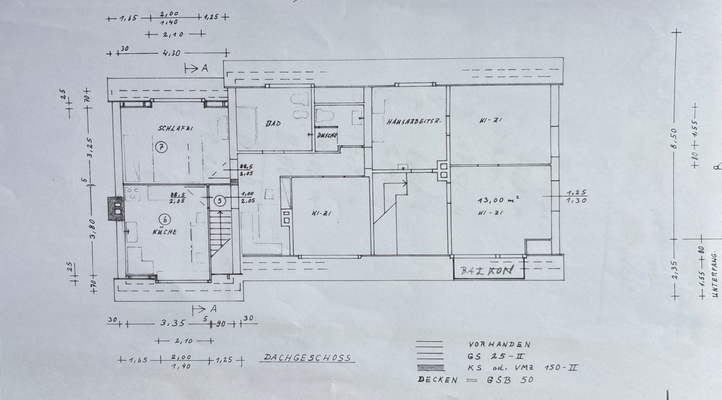 Grundriss Dachgeschoss