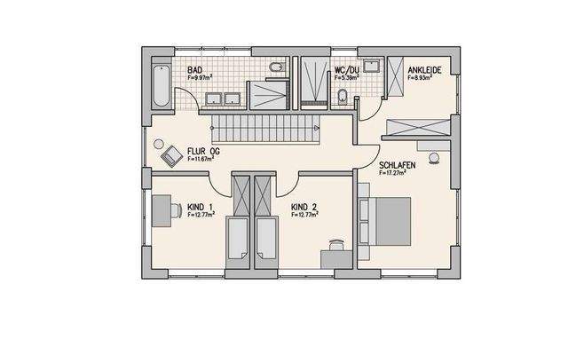 Grundriss Obergeschoss