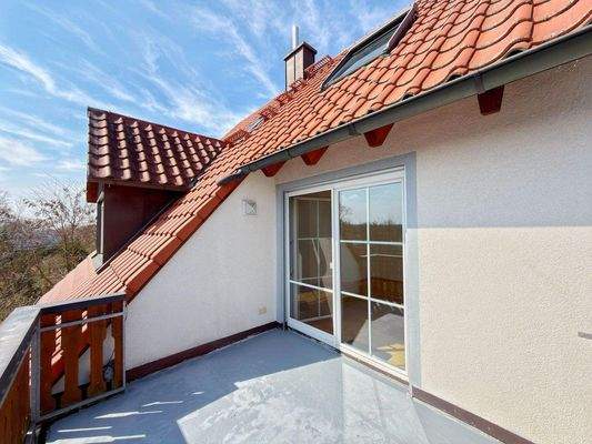 Loggia 1.OG mit toller Aussicht!