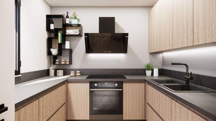 Küche - 1. OG - Visualisierung, Abweichungen möglich!