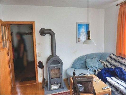 Wohnzimmer mit Kaminofen