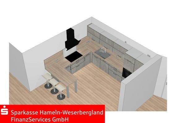 ...für Sie geplante Küche