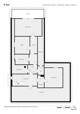 Grundriss Dschgeschoss