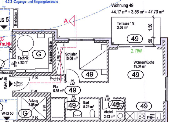 Grundriss WE 49 Sägewerk 3
