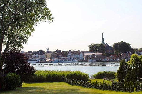 Gartenaussicht Stadtkulisse