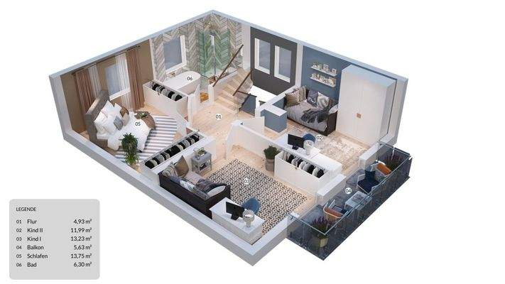 Grundriss Obergeschoss