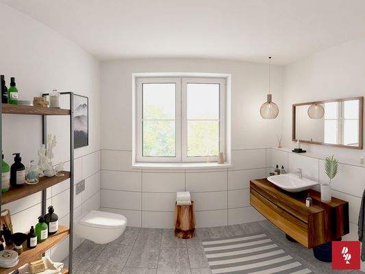 Visualisierung Badezimmer Wohnung 5 