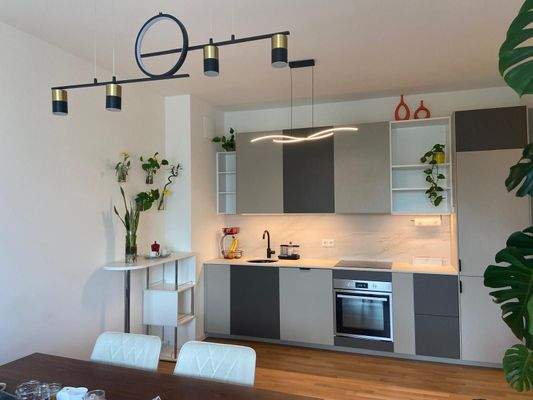 Wohn- und Essbereich mit offener Küche