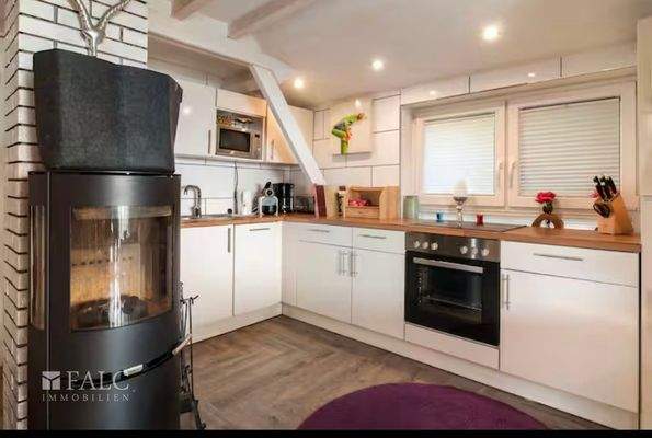 Küche mit Schwedenofen