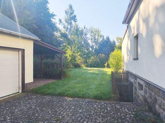 Blick zwischen den Gebäuden