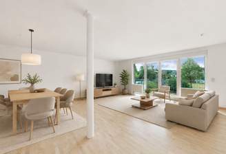 Wohnzimmer KI generiet