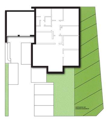 Grundriss Gartenanteil