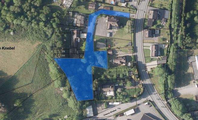 markierte Luftansicht