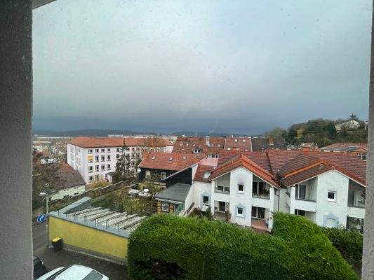 Blick aus dem Wohnzimmer