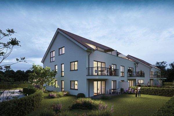 Hausansicht bei Nacht