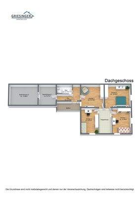 Dachgeschoss - 3D Grundriss