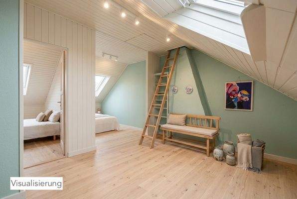 Dachgeschoss visualisiert