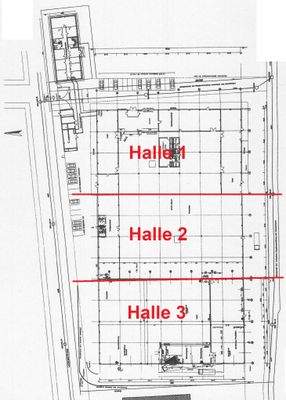 Grundriss Hallenfläche