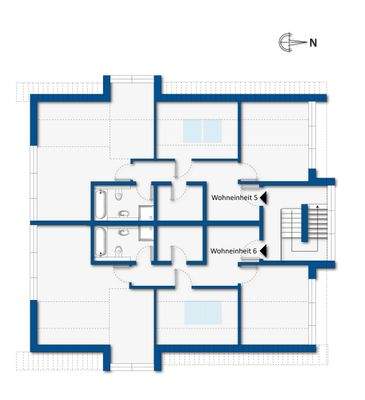 Grundrissskizze Dachgeschoss