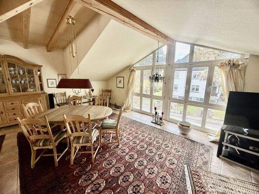 Wohnzimmer im Dachgeschoss