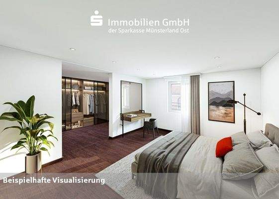 Zimmer 4 (Schlafen mit Ankleide) im Obergeschoss