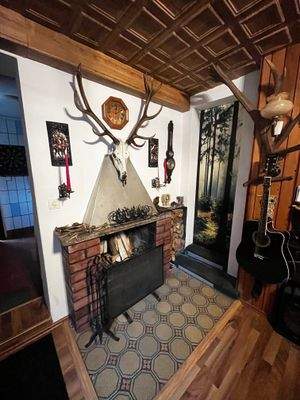 Kamin im Jagdzimmer im EG