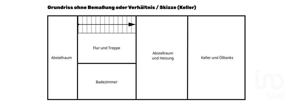 Grundrissskizze Keller