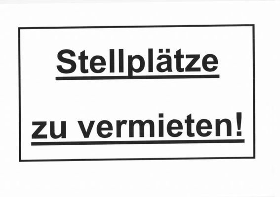 Stellplätze zu vermieten!