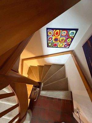 Treppe ins Dachgeschoss