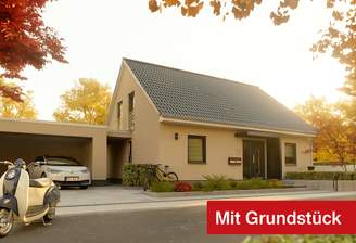 Modern Haus mit Herbstatmosphäre (1)