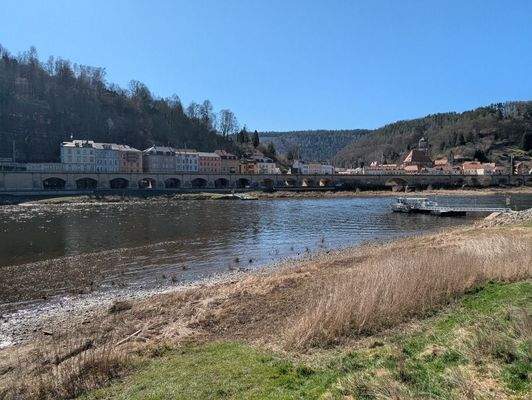 Herrlicher Elbblick nach Königstein