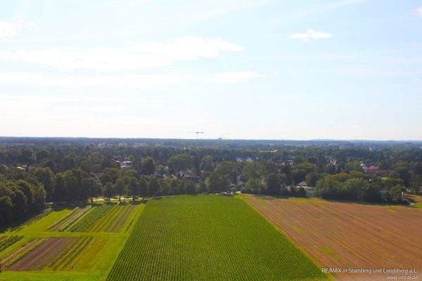 Blick in die Ferne, Über München und in die Alpen