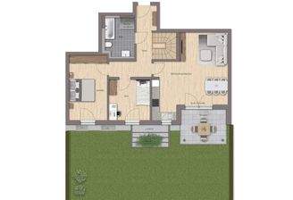 Helle Erdgeschosswohnung mit eigenem Garten