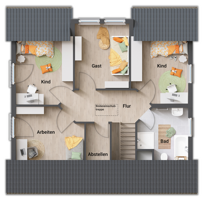 09 Grundriss-Einfamilienhaus-Flair-125-Dachgeschoss-6-Zimmer-Variante.png