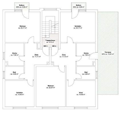 Grundriss 1. Obergeschoss